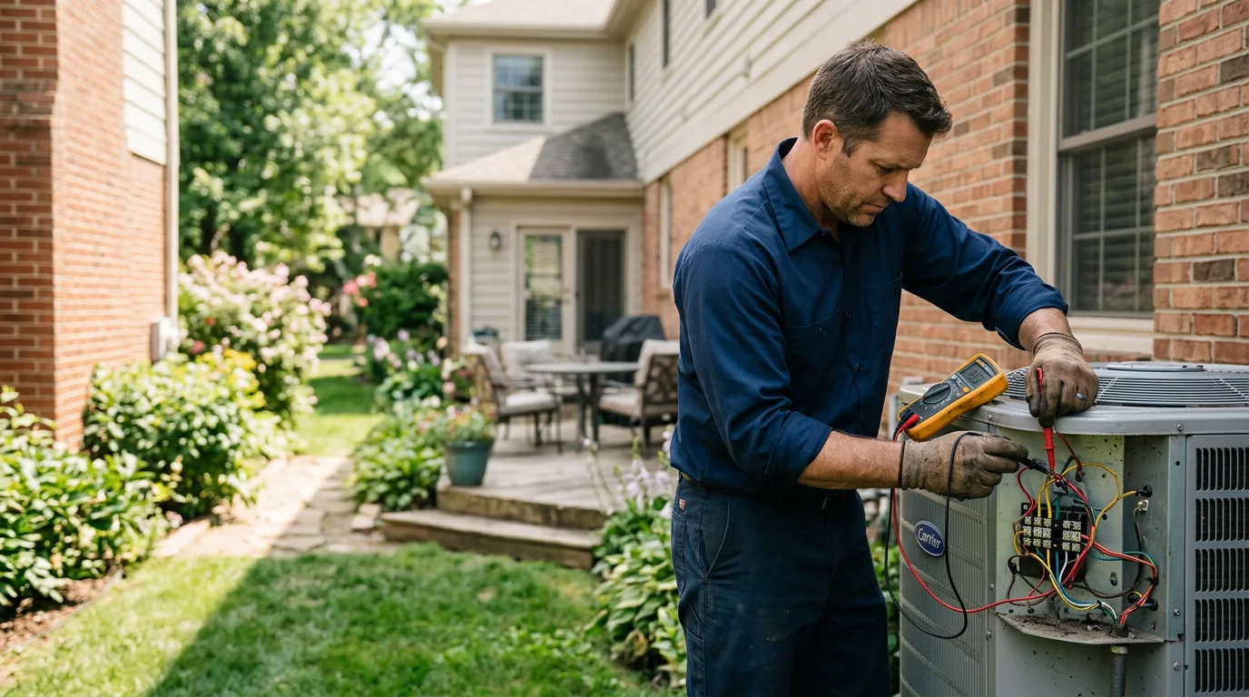 HVAC technician working near Knox, IN